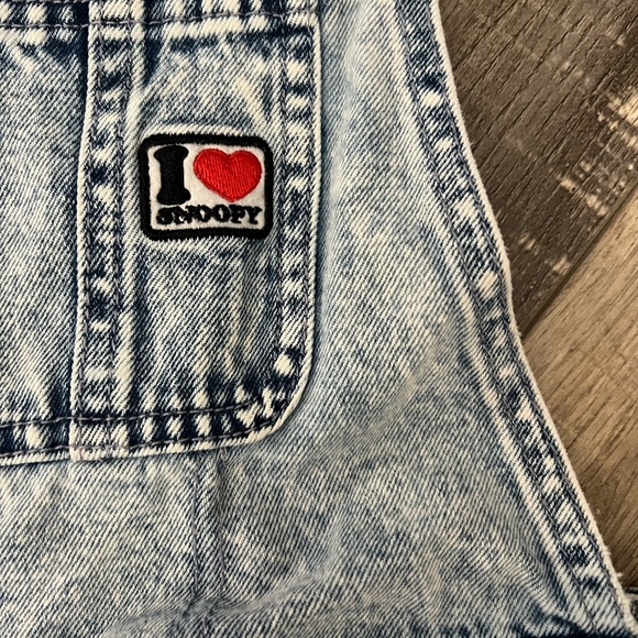 Justice Light Blue Denim Kids Overalls size 10 EUC - Picture 3 of 7